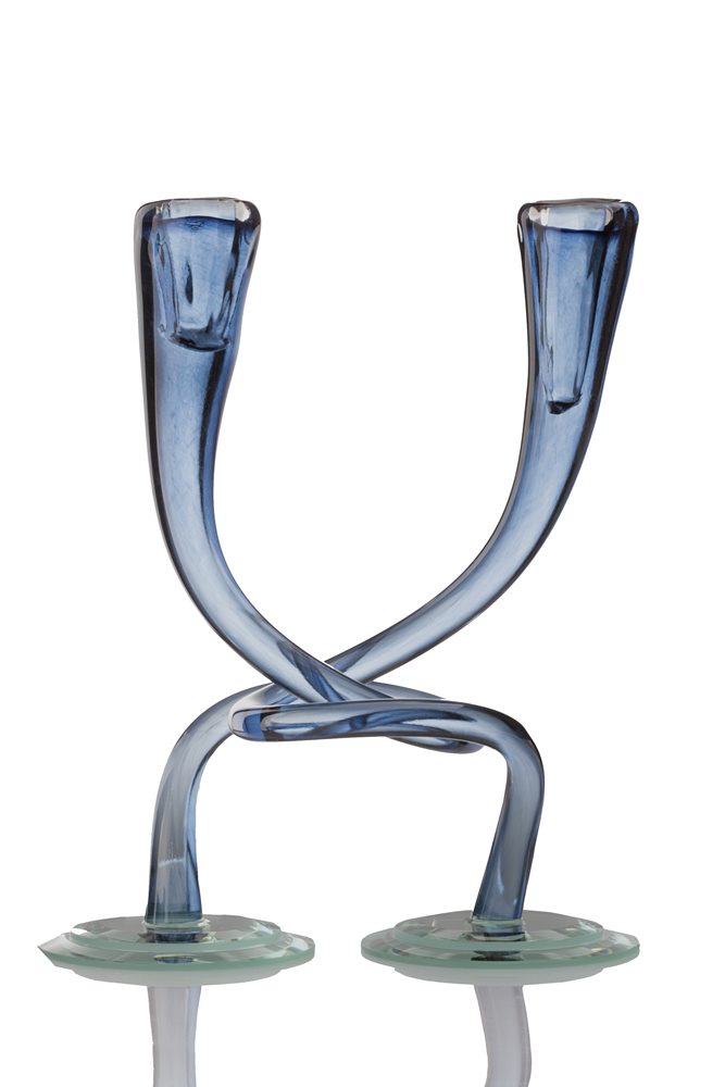 Single Color Twist Candlestick - Hudson Glass