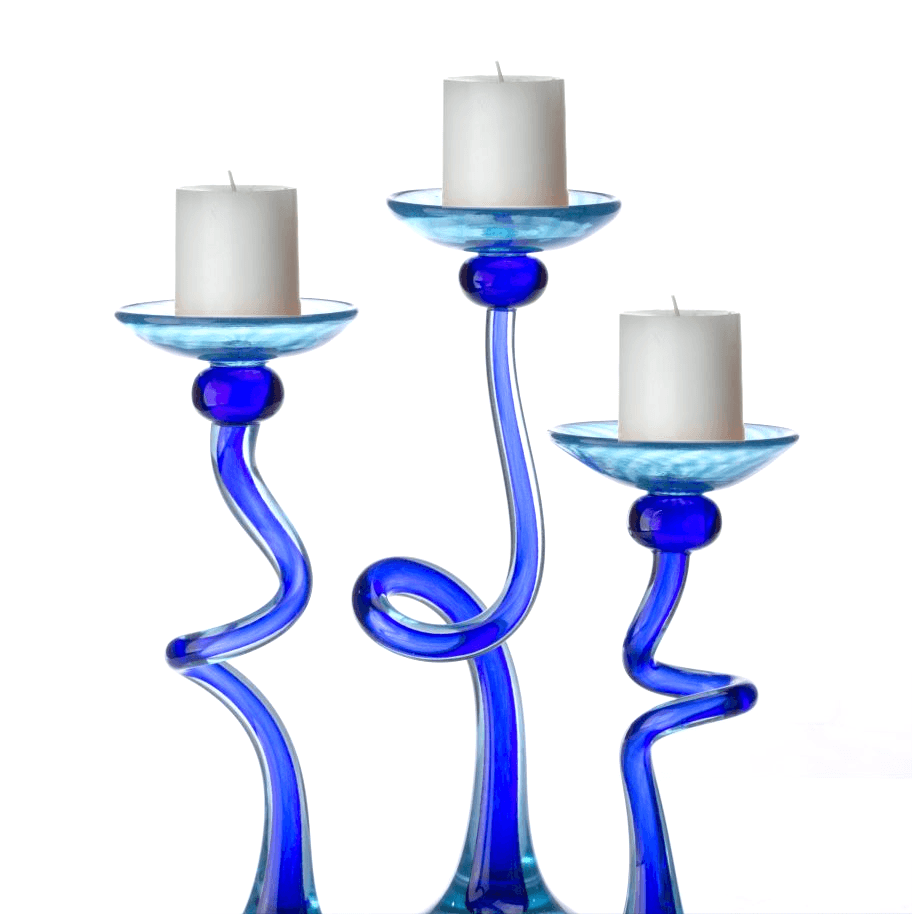 HL Curved Candleholder - Hudson Glass