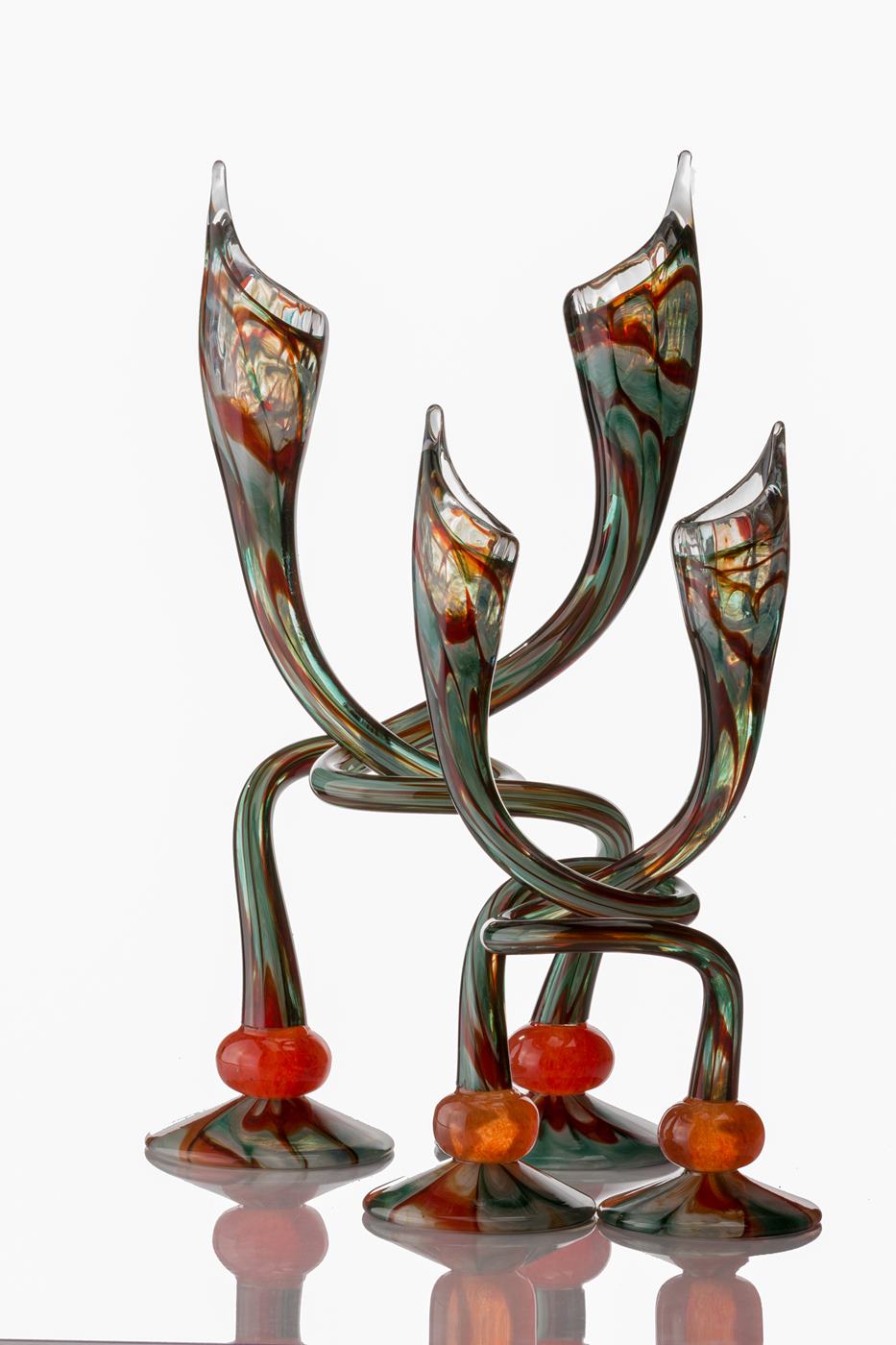 Christmas Candlesticks - Hudson Glass